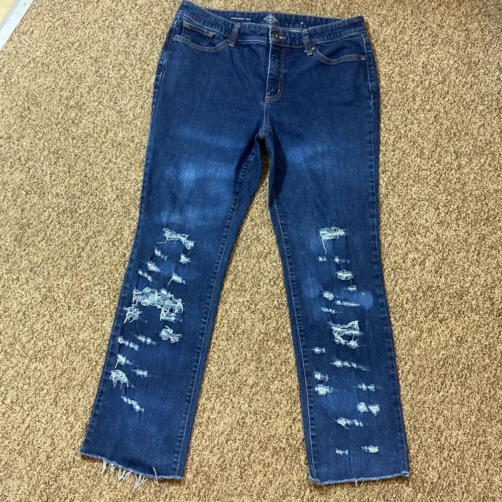 10/$50 St Johns By Quality Apparel Straight Leg Women Jeans Size 12